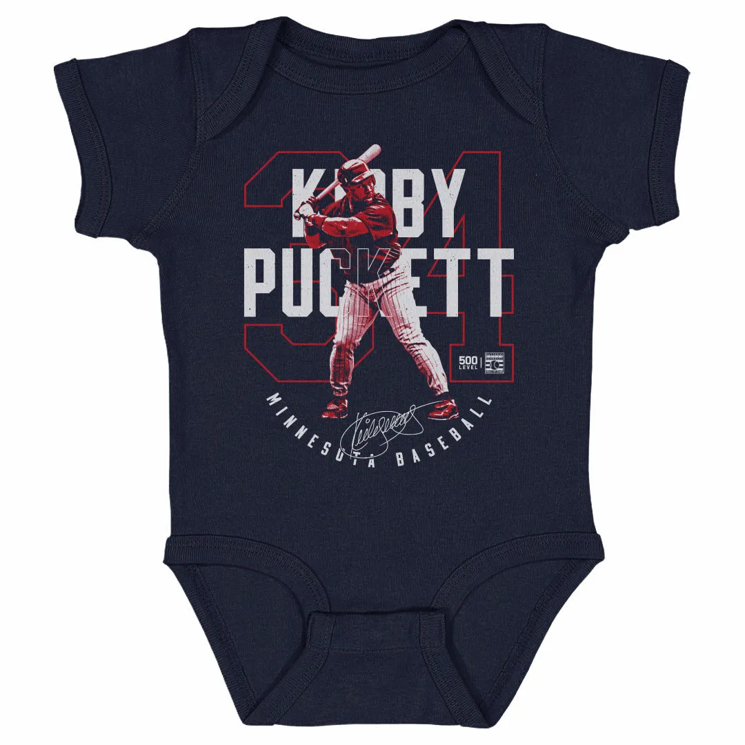 Kirby Puckett Minnesota Outline WHT sold by 500 Level