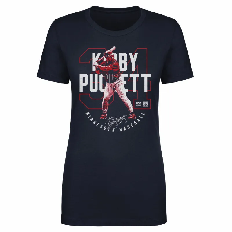 Kirby Puckett Minnesota Outline WHT sold by 500 Level