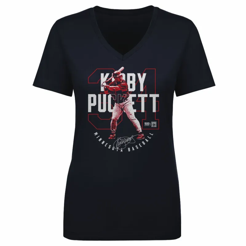 Kirby Puckett Minnesota Outline WHT sold by 500 Level