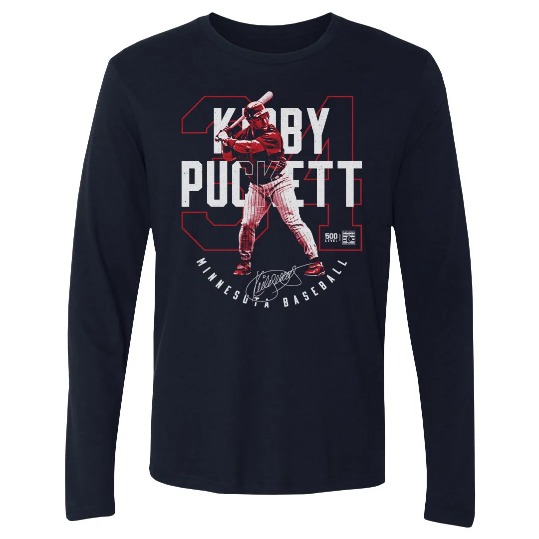 Kirby Puckett Minnesota Outline WHT sold by 500 Level