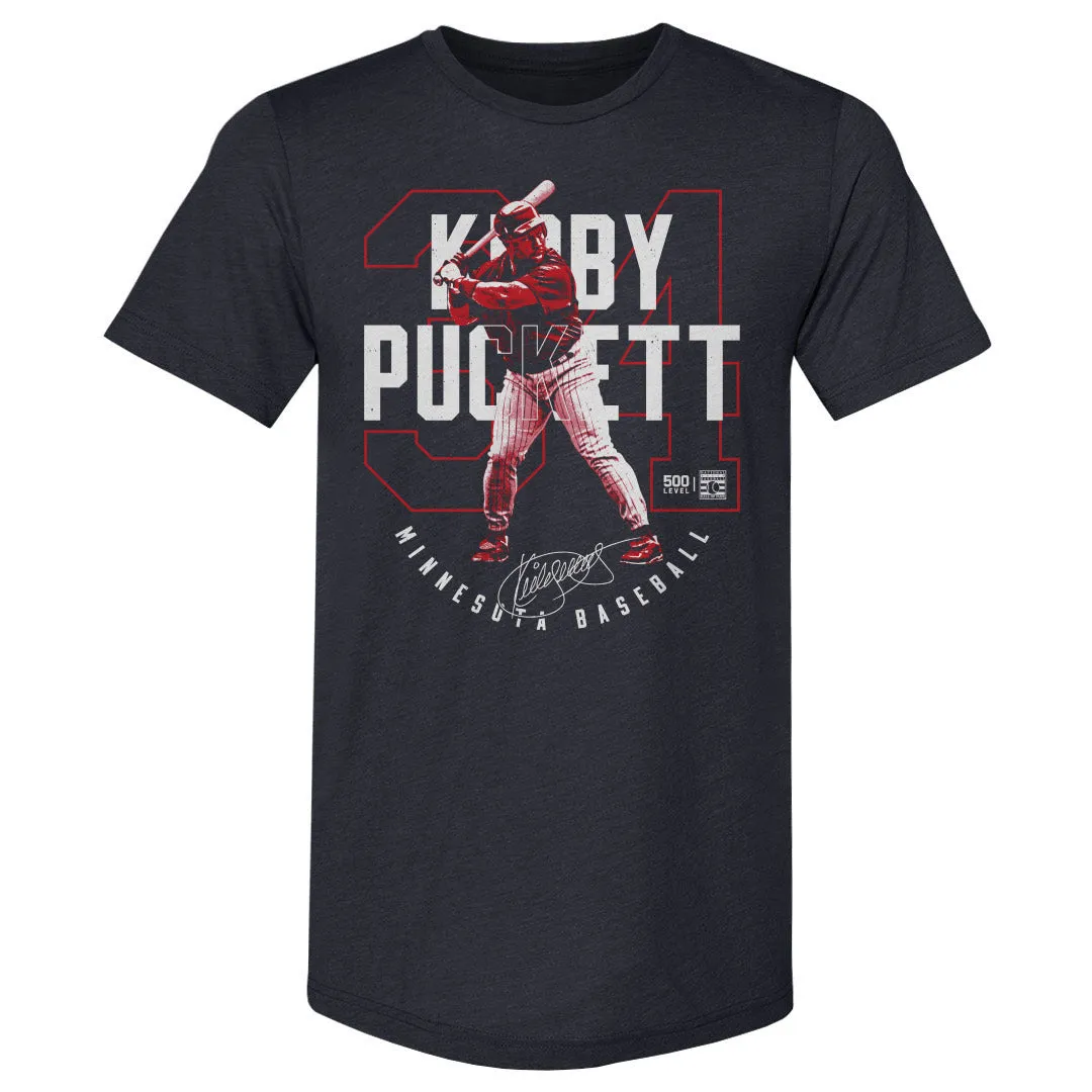 Kirby Puckett Minnesota Outline WHT sold by 500 Level