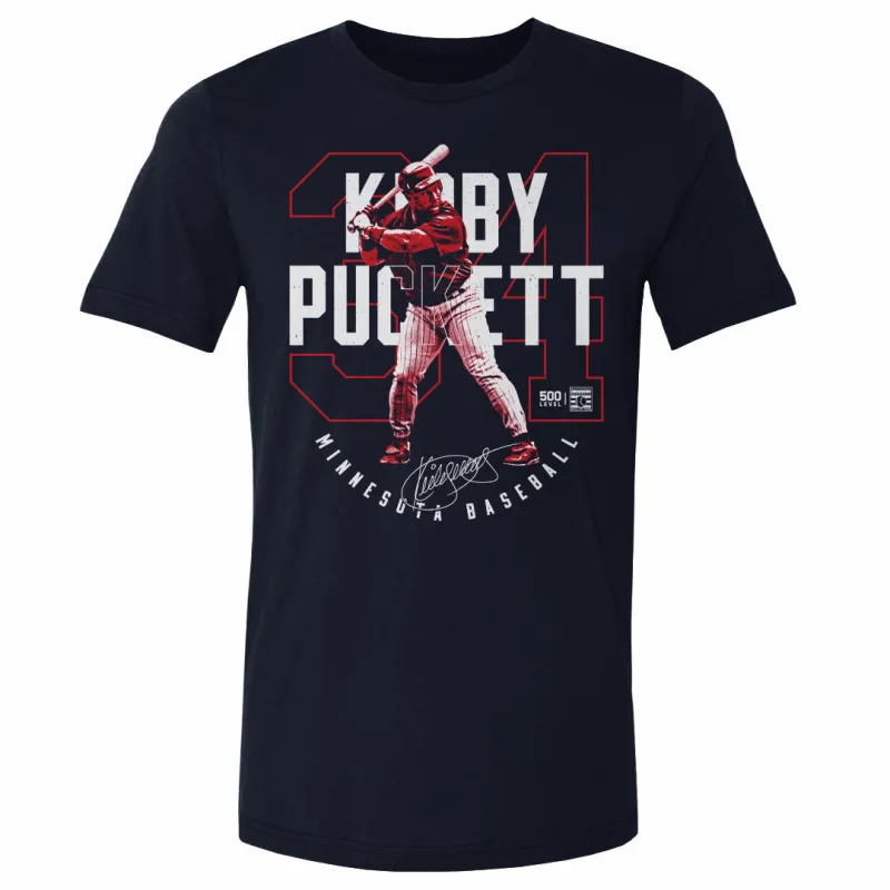 Kirby Puckett Minnesota Outline WHT sold by 500 Level
