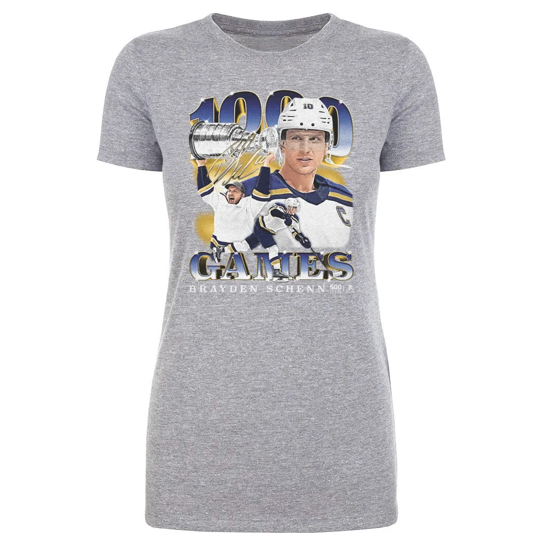 Brayden Schenn St. Louis 1000th Game Vintage WHT sold by 500 Level product image thumbnail 3