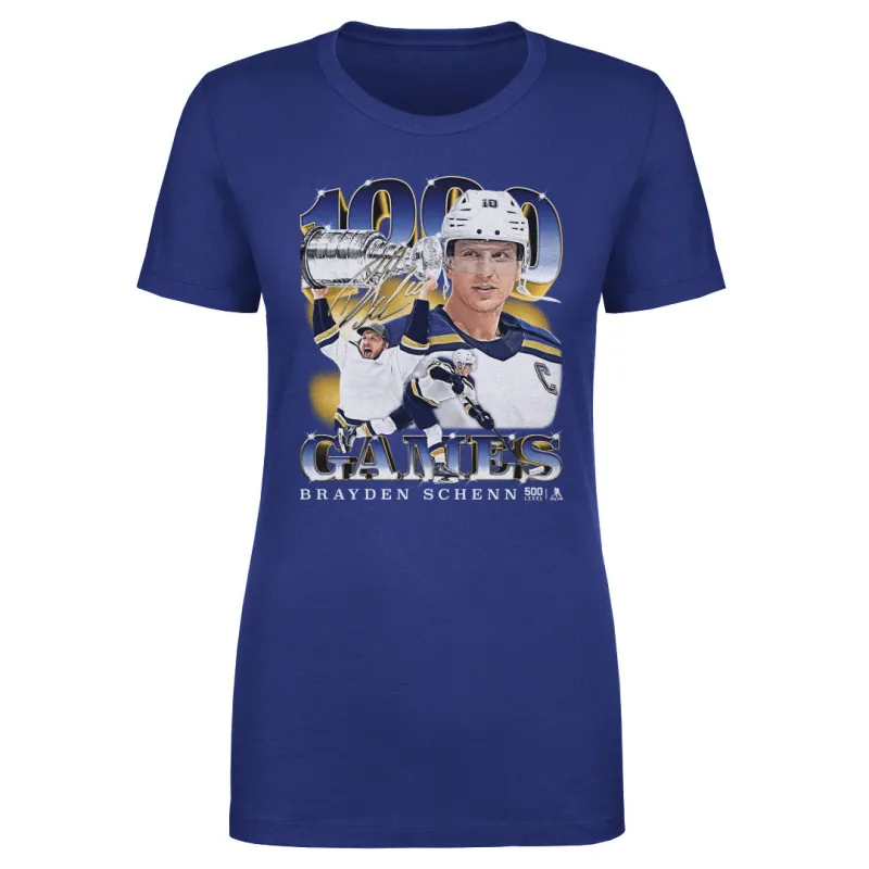 Brayden Schenn St. Louis 1000th Game Vintage WHT sold by 500 Level