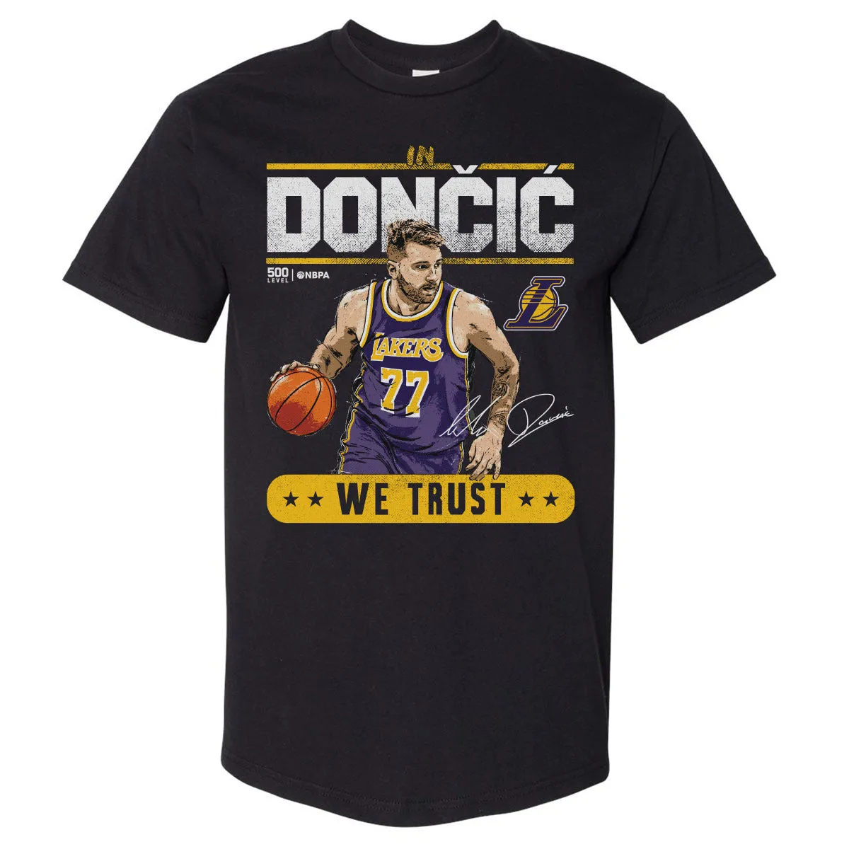 Luka Doncic Los Angeles Lakers Trust WHT sold by 500 Level
