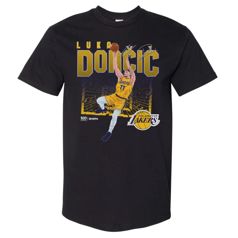 Luka Doncic Los Angeles Lakers Shattered WHT sold by 500 Level