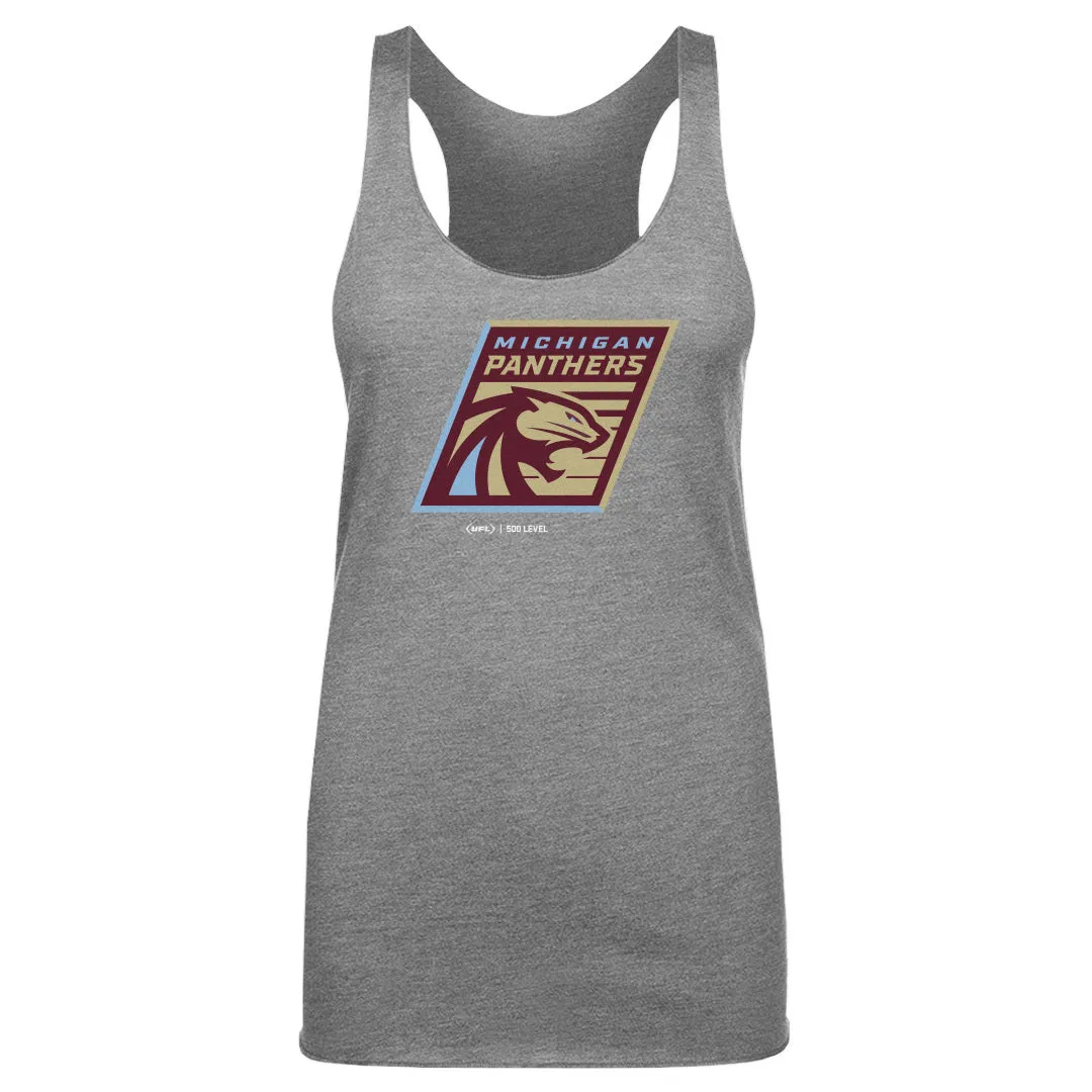 Michigan Panthers Primary Logo WHT sold by 500 Level