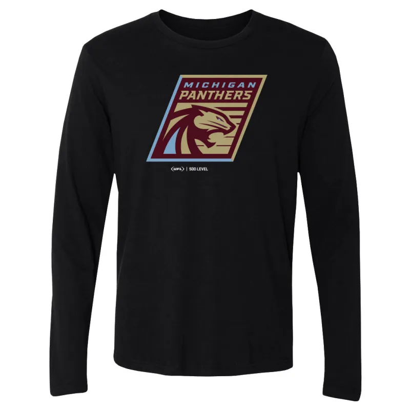 Michigan Panthers Primary Logo WHT sold by 500 Level