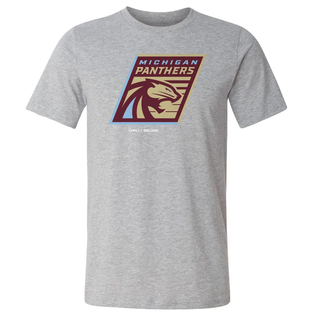 Michigan Panthers Primary Logo WHT sold by 500 Level