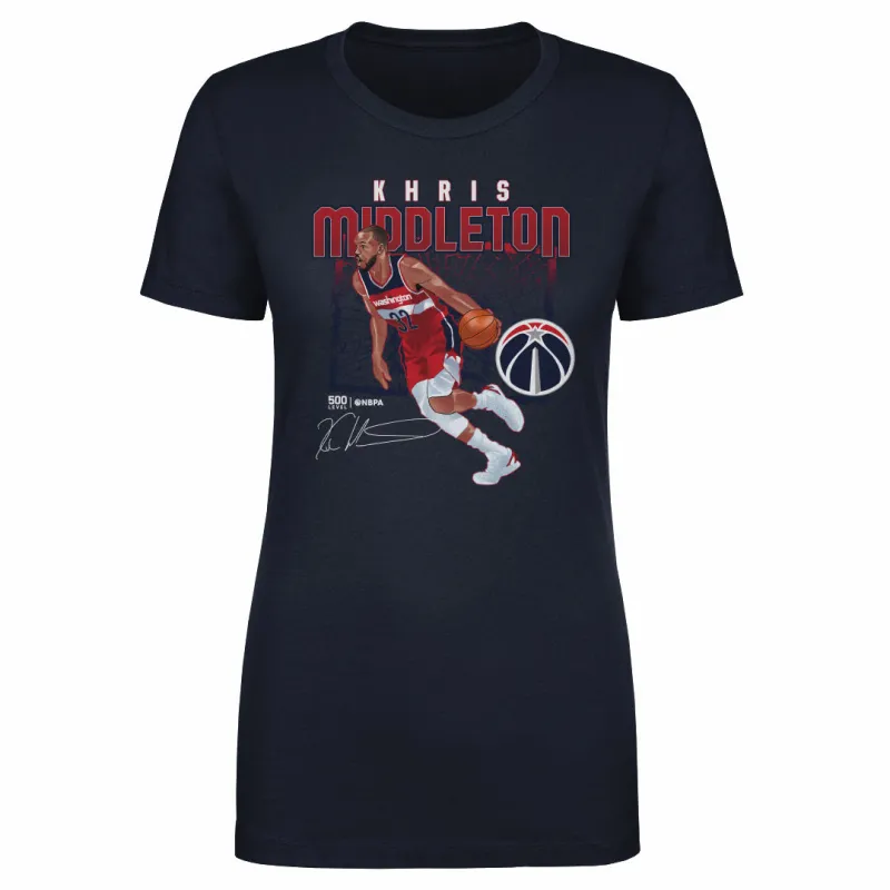 Khris Middleton Washington Wizards Shattered WHT sold by 500 Level