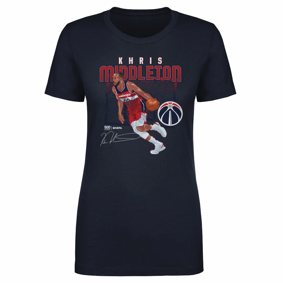 Khris Middleton Washington Wizards Shattered WHT sold by 500 Level
