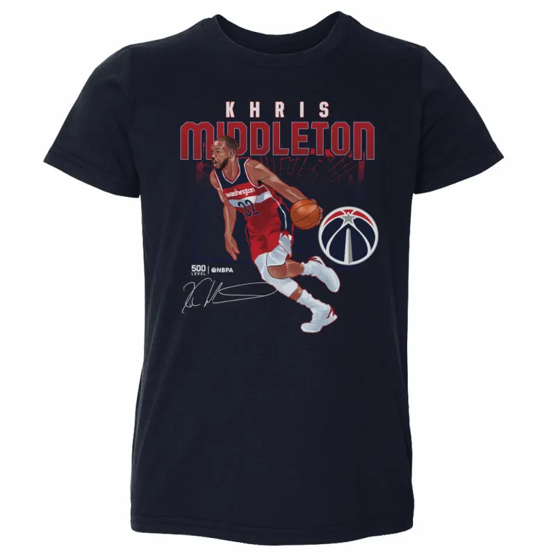 Khris Middleton Washington Wizards Shattered WHT sold by 500 Level