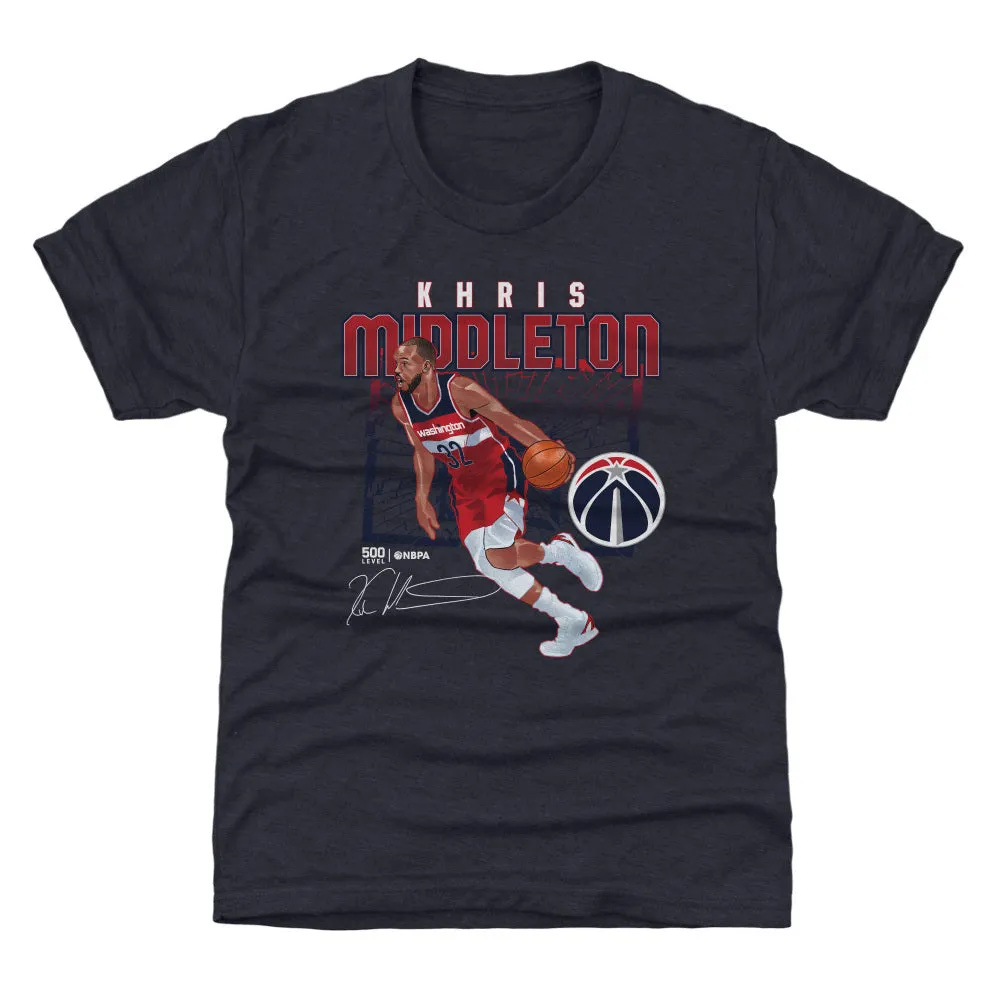 Khris Middleton Washington Wizards Shattered WHT sold by 500 Level