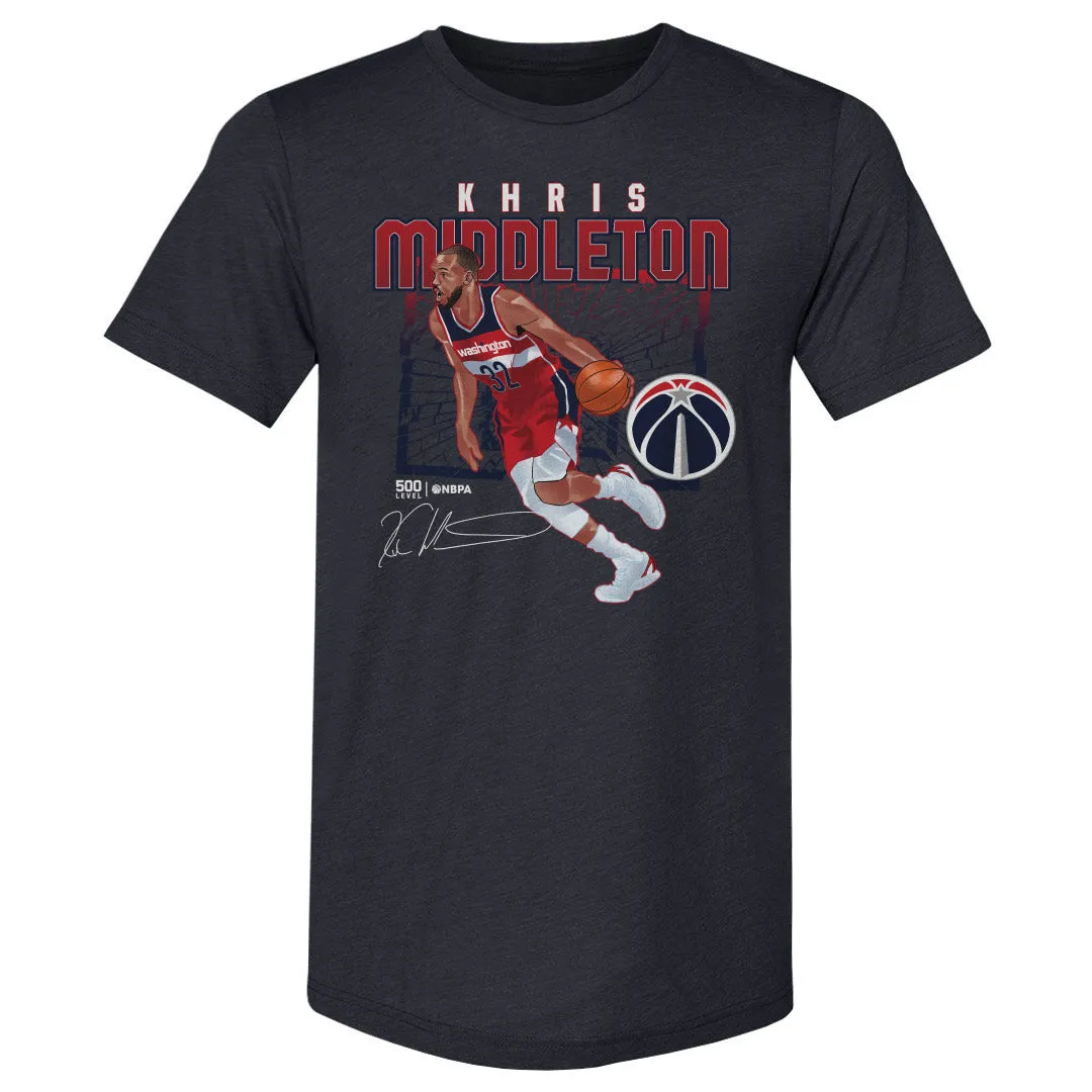 Khris Middleton Washington Wizards Shattered WHT sold by 500 Level