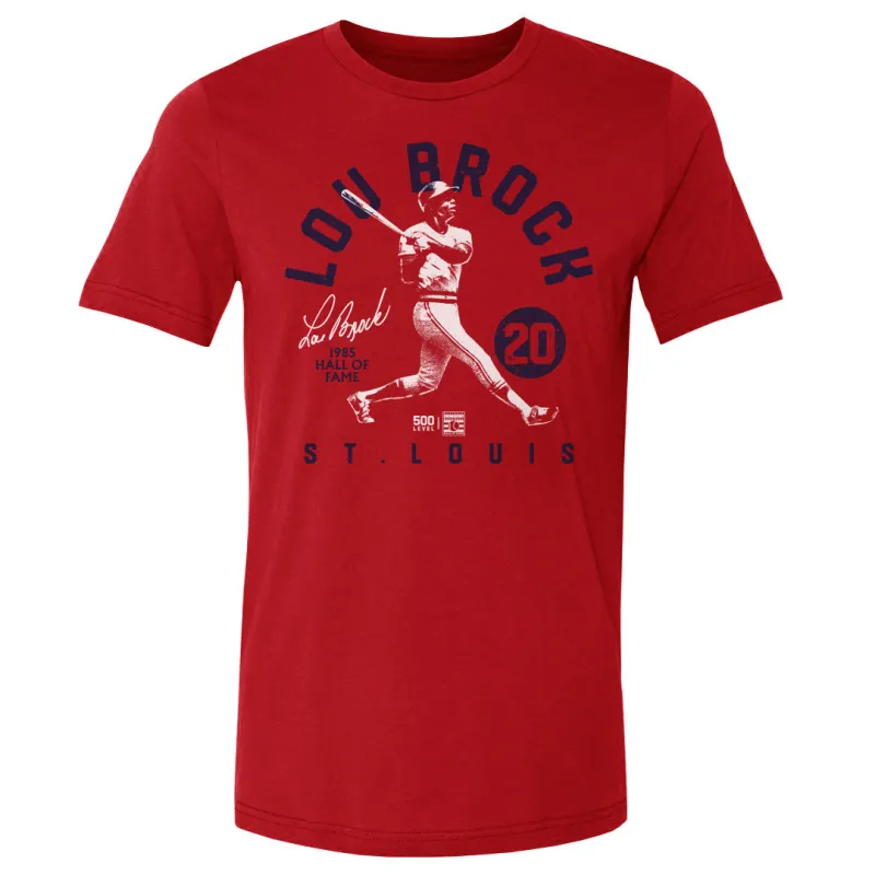 Lou Brock St. Louis Retro Arc WHT sold by 500 Level