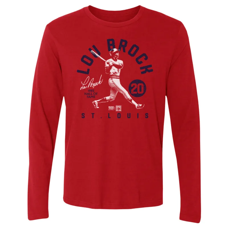 Lou Brock St. Louis Retro Arc WHT sold by 500 Level