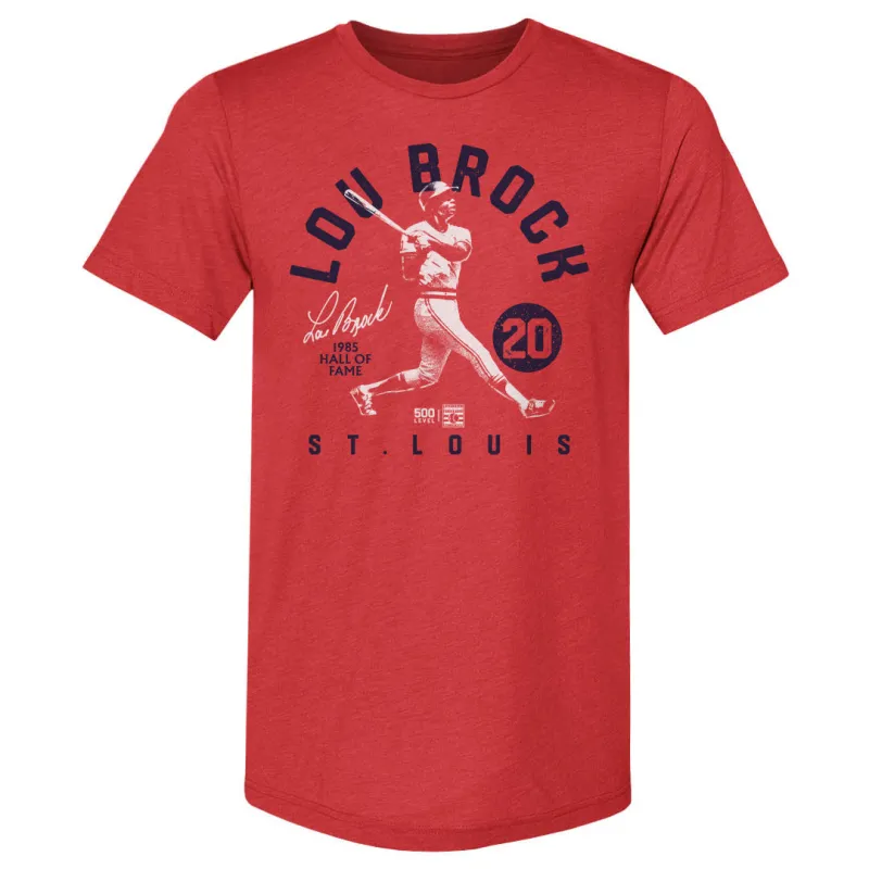 Lou Brock St. Louis Retro Arc WHT sold by 500 Level