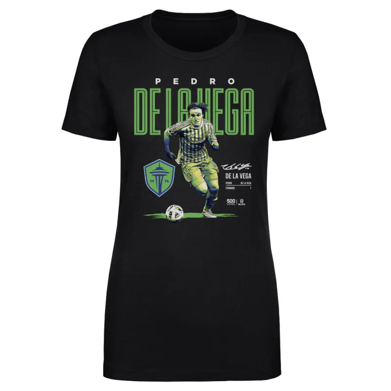 Pedro De La Vega Seattle Sounders FC Bitmap WHT sold by 500 Level