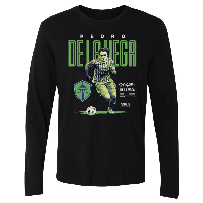 Pedro De La Vega Seattle Sounders FC Bitmap WHT sold by 500 Level