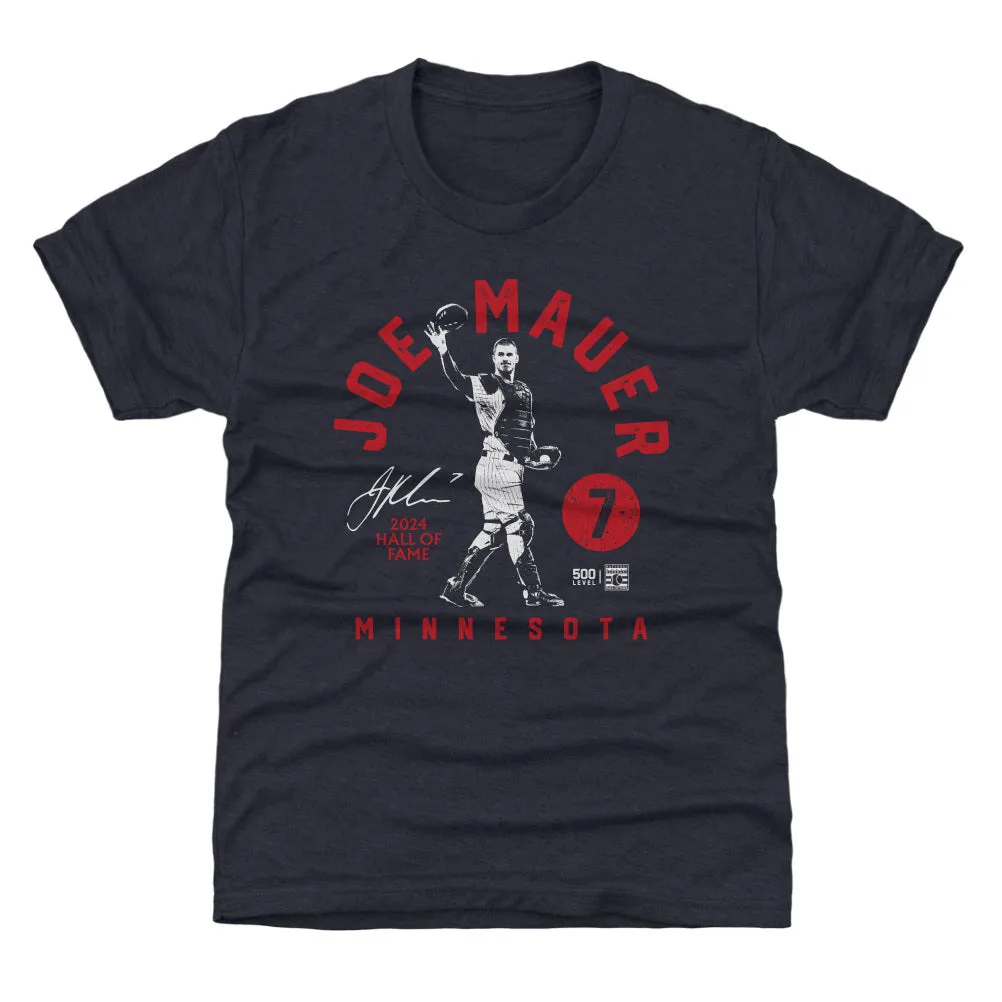 Joe Mauer Minnesota Retro Arc WHT sold by 500 Level