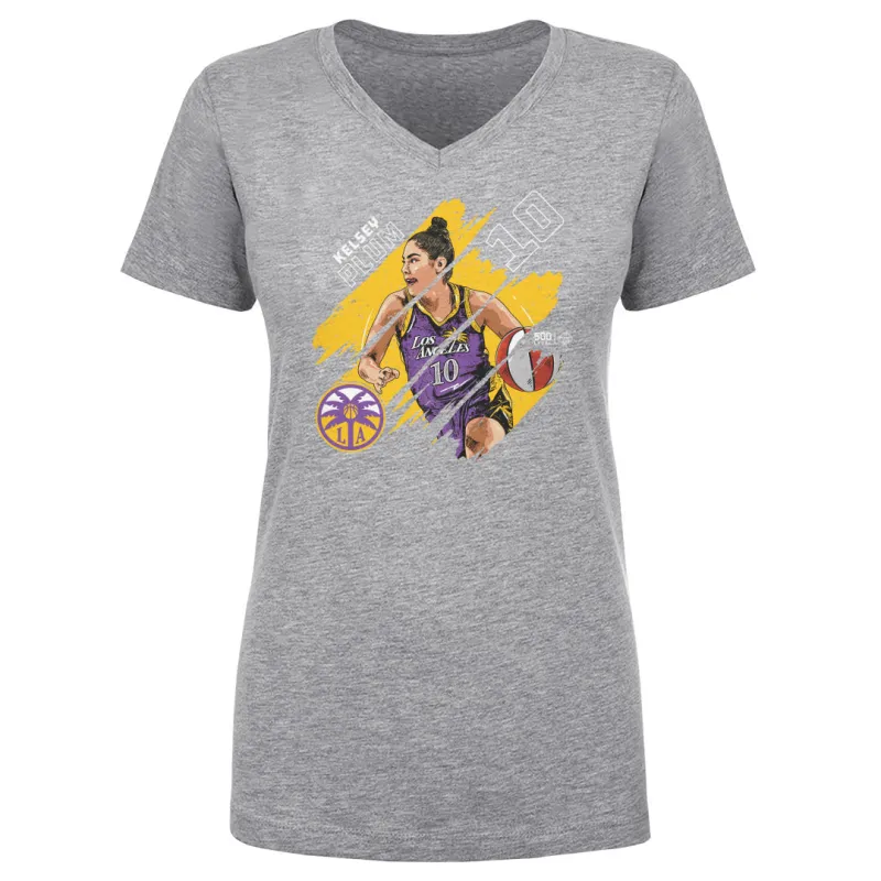 Kelsey Plum Los Angeles Sparks Stripes WHT sold by 500 Level