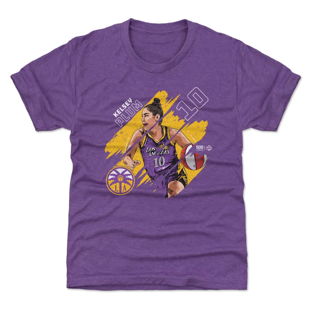 Kelsey Plum Los Angeles Sparks Stripes WHT sold by 500 Level product image thumbnail 2