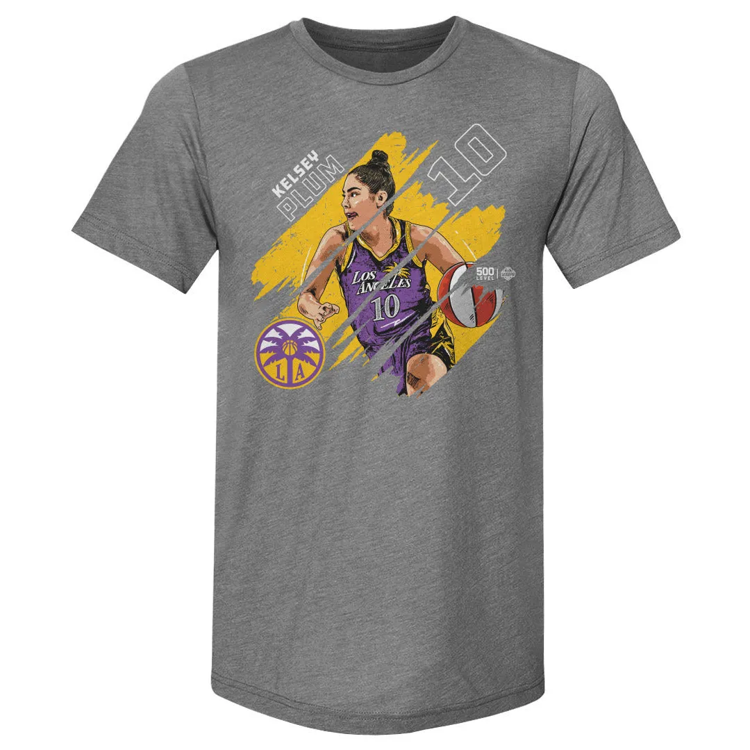Kelsey Plum Los Angeles Sparks Stripes WHT sold by 500 Level