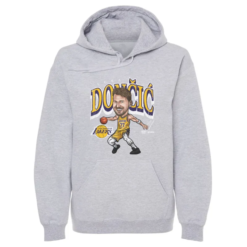 Luka Doncic Los Angeles Lakers Cartoon WHT sold by 500 Level