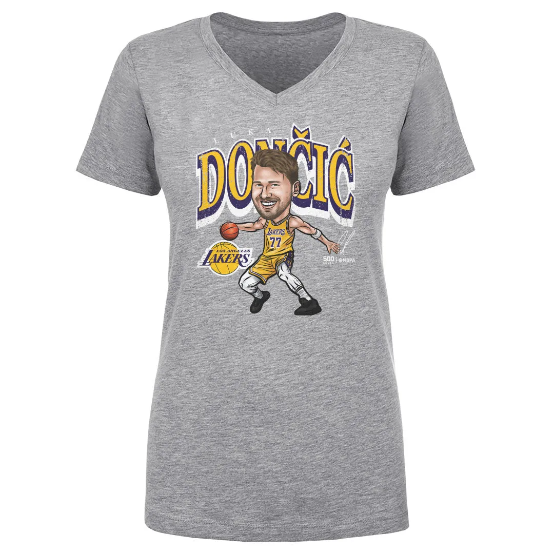 Luka Doncic Los Angeles Lakers Cartoon WHT sold by 500 Level product image thumbnail 2