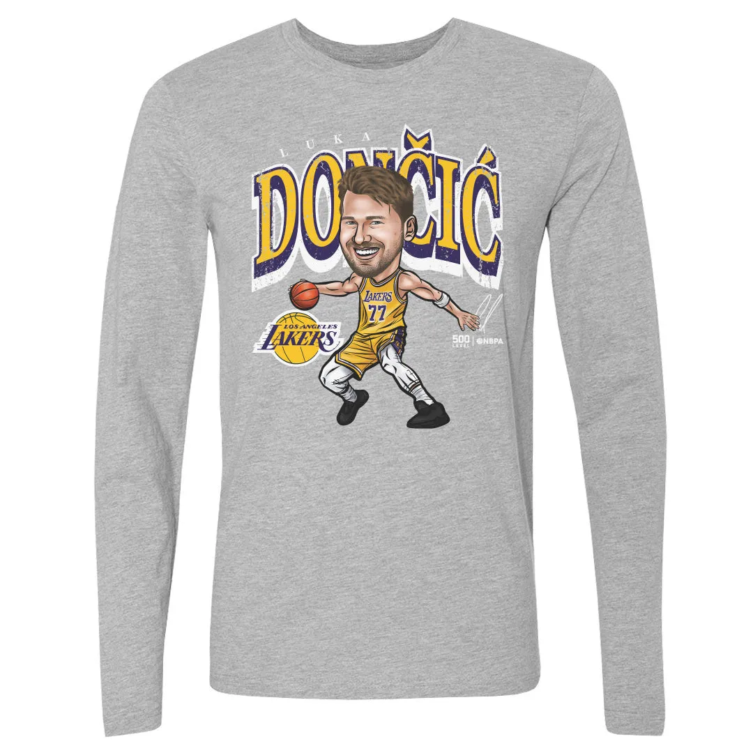Luka Doncic Los Angeles Lakers Cartoon WHT sold by 500 Level