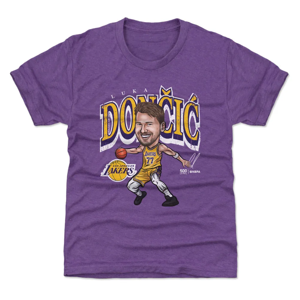 Luka Doncic Los Angeles Lakers Cartoon WHT sold by 500 Level