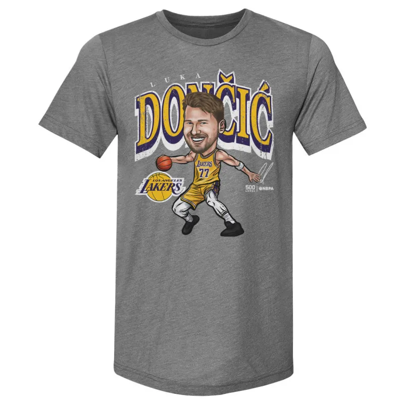 Luka Doncic Los Angeles Lakers Cartoon WHT sold by 500 Level