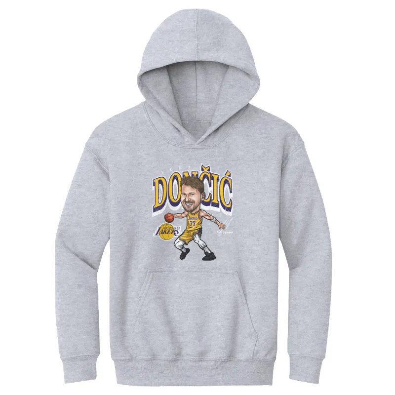 Luka Doncic Los Angeles Lakers Cartoon WHT sold by 500 Level