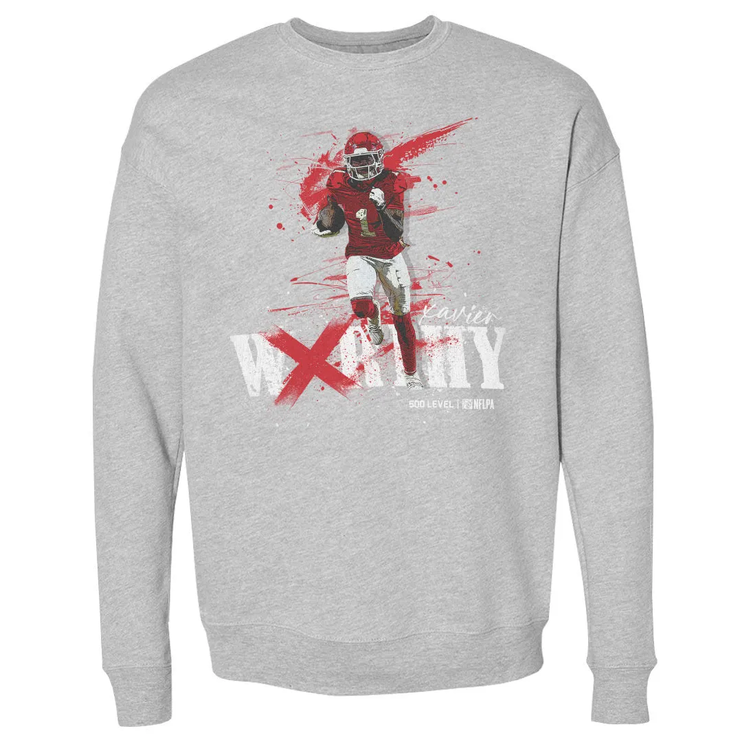 Xavier Worthy Kansas City Splatter WHT sold by 500 Level product image thumbnail 2
