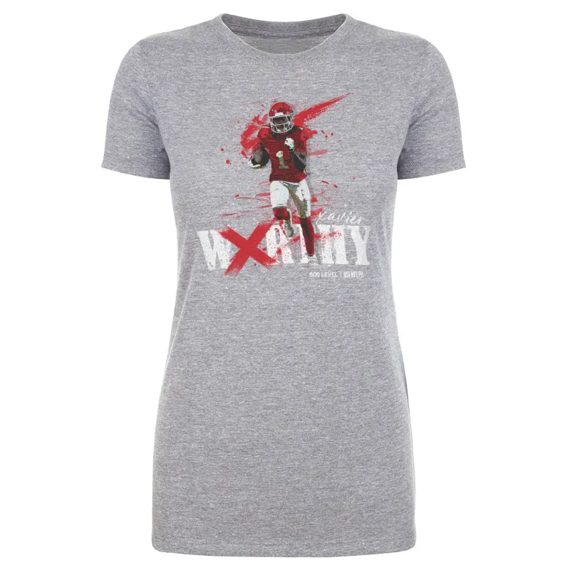 Xavier Worthy Kansas City Splatter WHT sold by 500 Level