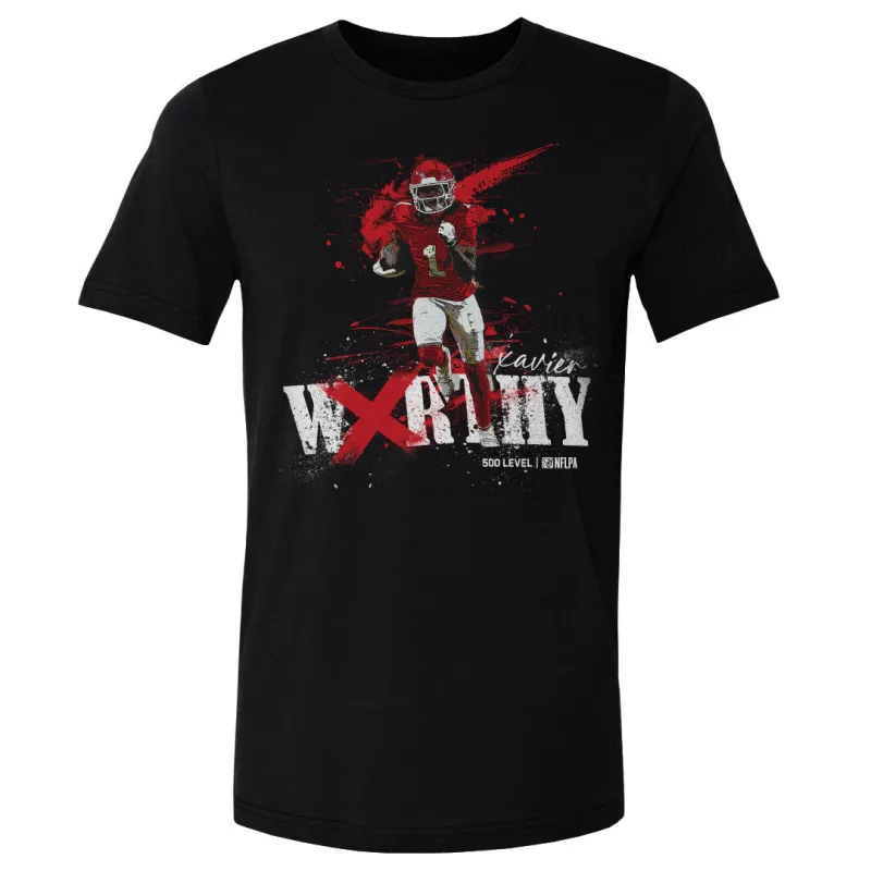 Xavier Worthy Kansas City Splatter WHT sold by 500 Level
