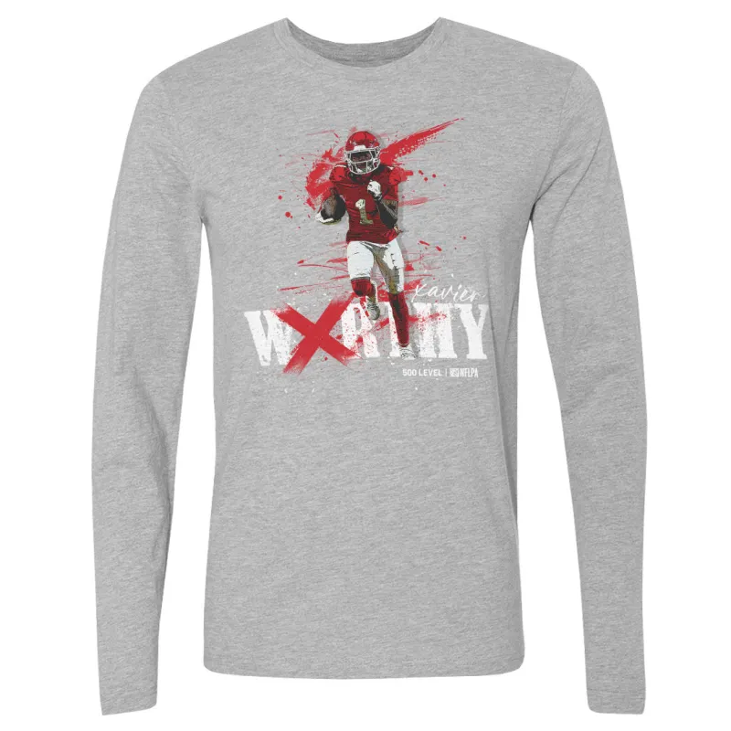 Xavier Worthy Kansas City Splatter WHT sold by 500 Level