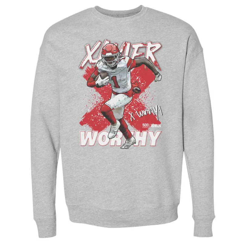 Xavier Worthy Kansas City Cross WHT sold by 500 Level