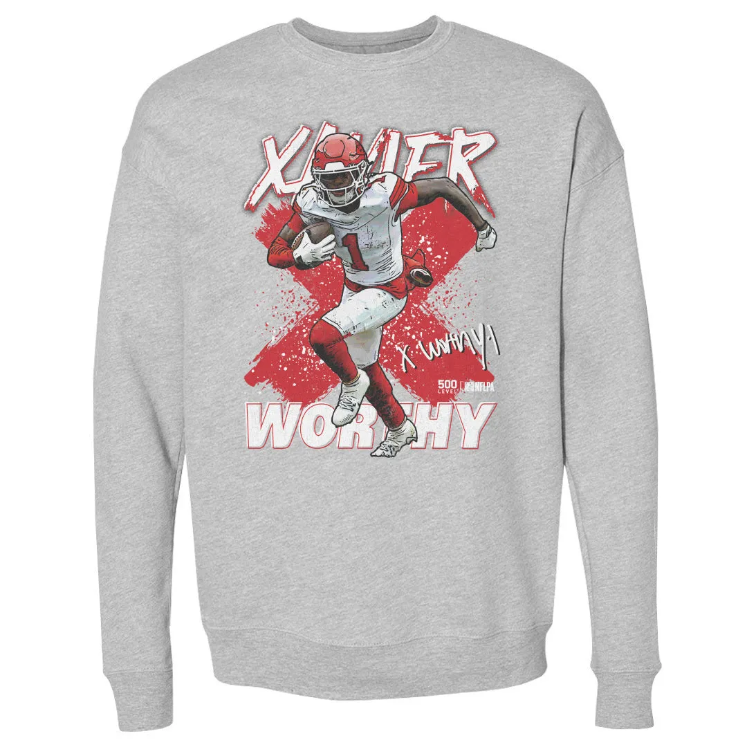 Xavier Worthy Kansas City Cross WHT sold by 500 Level