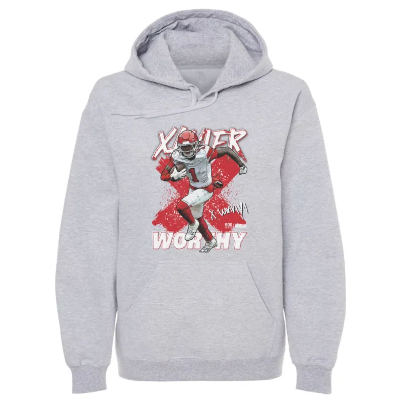 Xavier Worthy Kansas City Cross WHT sold by 500 Level