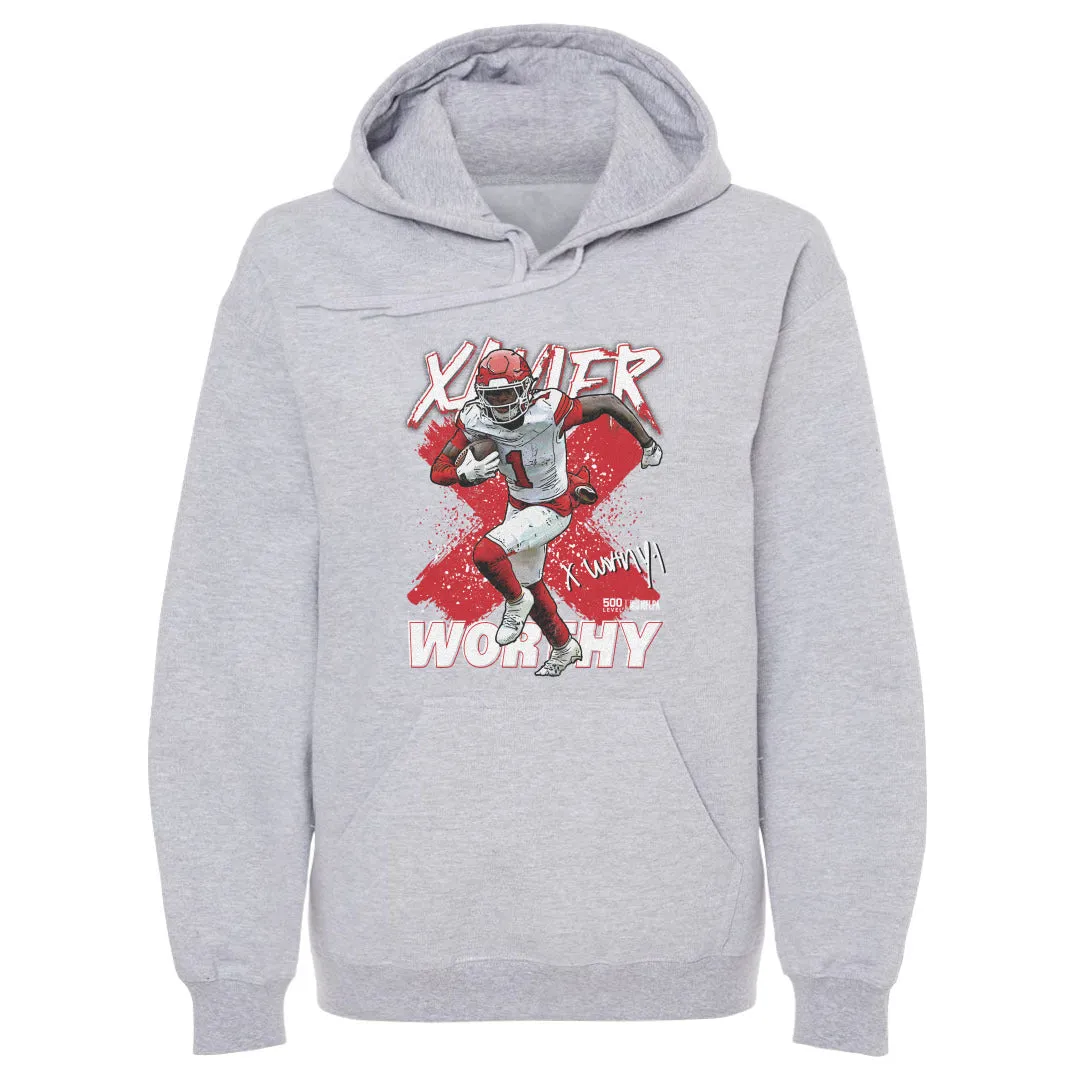 Xavier Worthy Kansas City Cross WHT sold by 500 Level