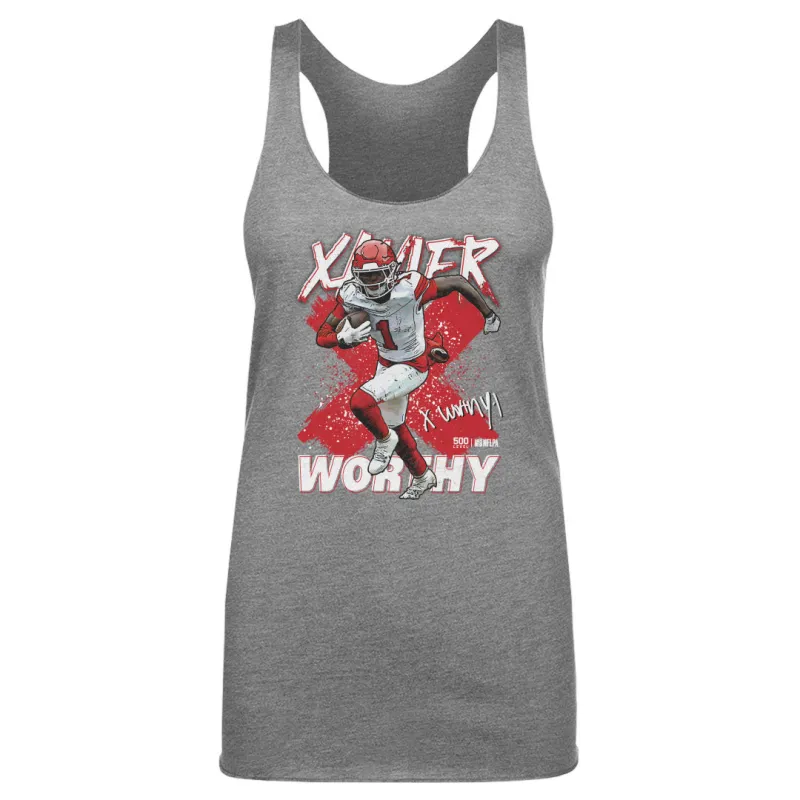 Xavier Worthy Kansas City Cross WHT sold by 500 Level