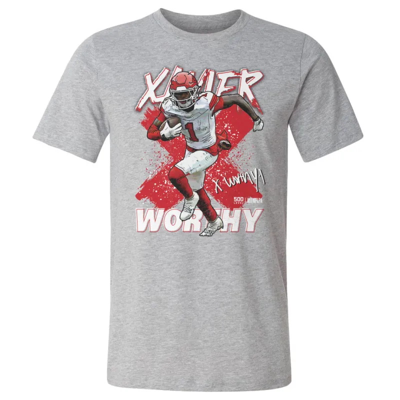 Xavier Worthy Kansas City Cross WHT sold by 500 Level