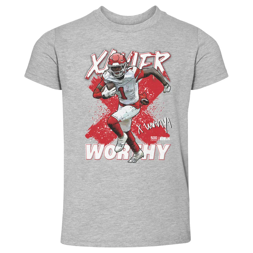 Xavier Worthy Kansas City Cross WHT sold by 500 Level product image thumbnail 2