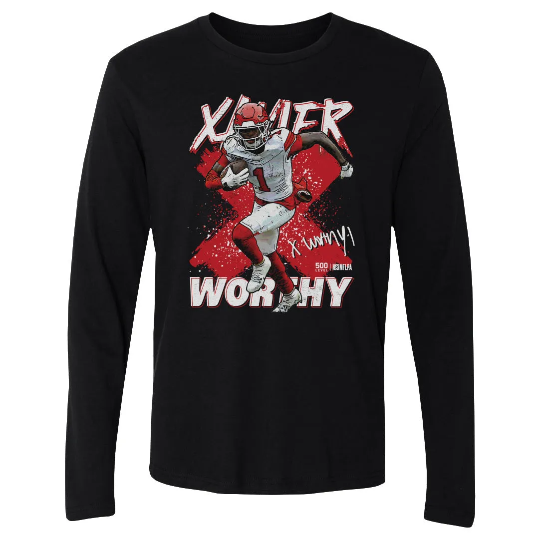 Xavier Worthy Kansas City Cross WHT sold by 500 Level product image thumbnail 2