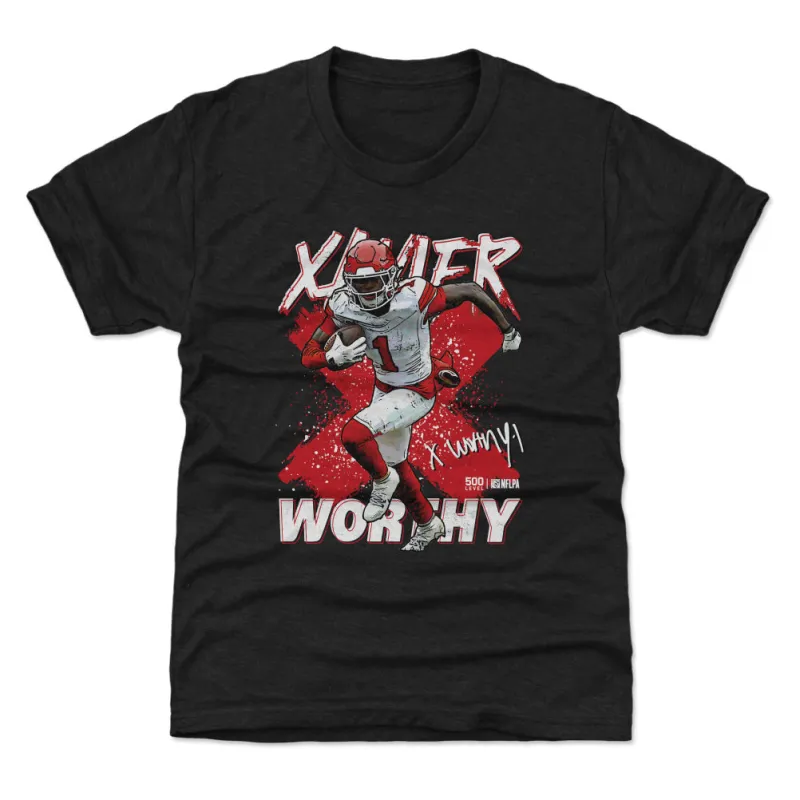 Xavier Worthy Kansas City Cross WHT sold by 500 Level