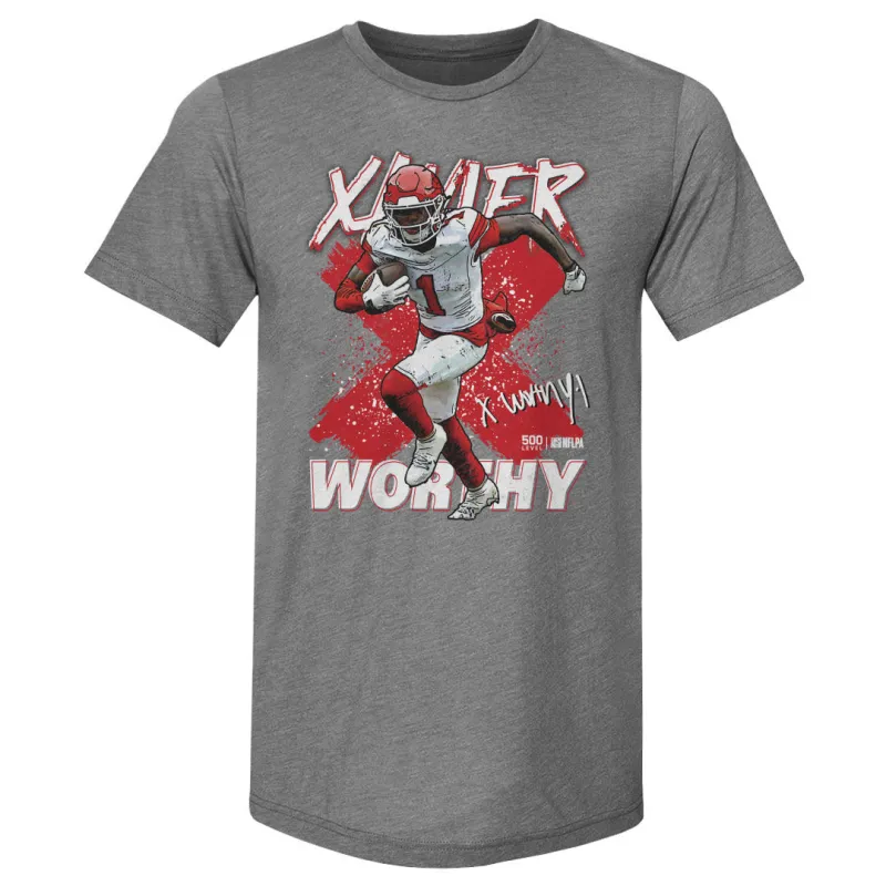 Xavier Worthy Kansas City Cross WHT sold by 500 Level