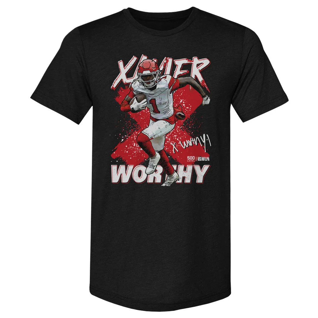 Xavier Worthy Kansas City Cross WHT sold by 500 Level product image thumbnail 2