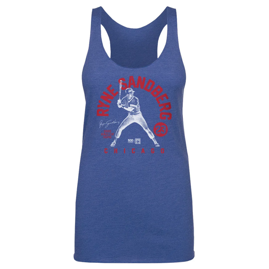 Ryne Sandberg Chicago Retro Arc WHT sold by 500 Level