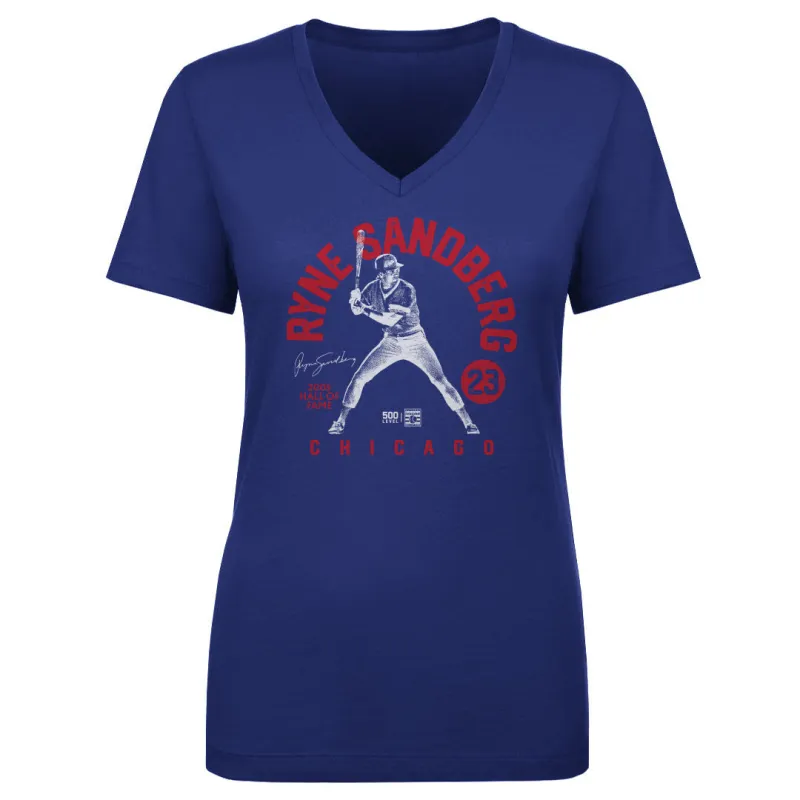 Ryne Sandberg Chicago Retro Arc WHT sold by 500 Level